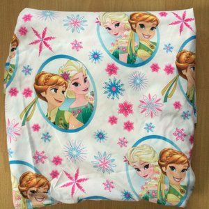 Disney Frozen Twin Flat Sheet Elsa Anna VG Condition